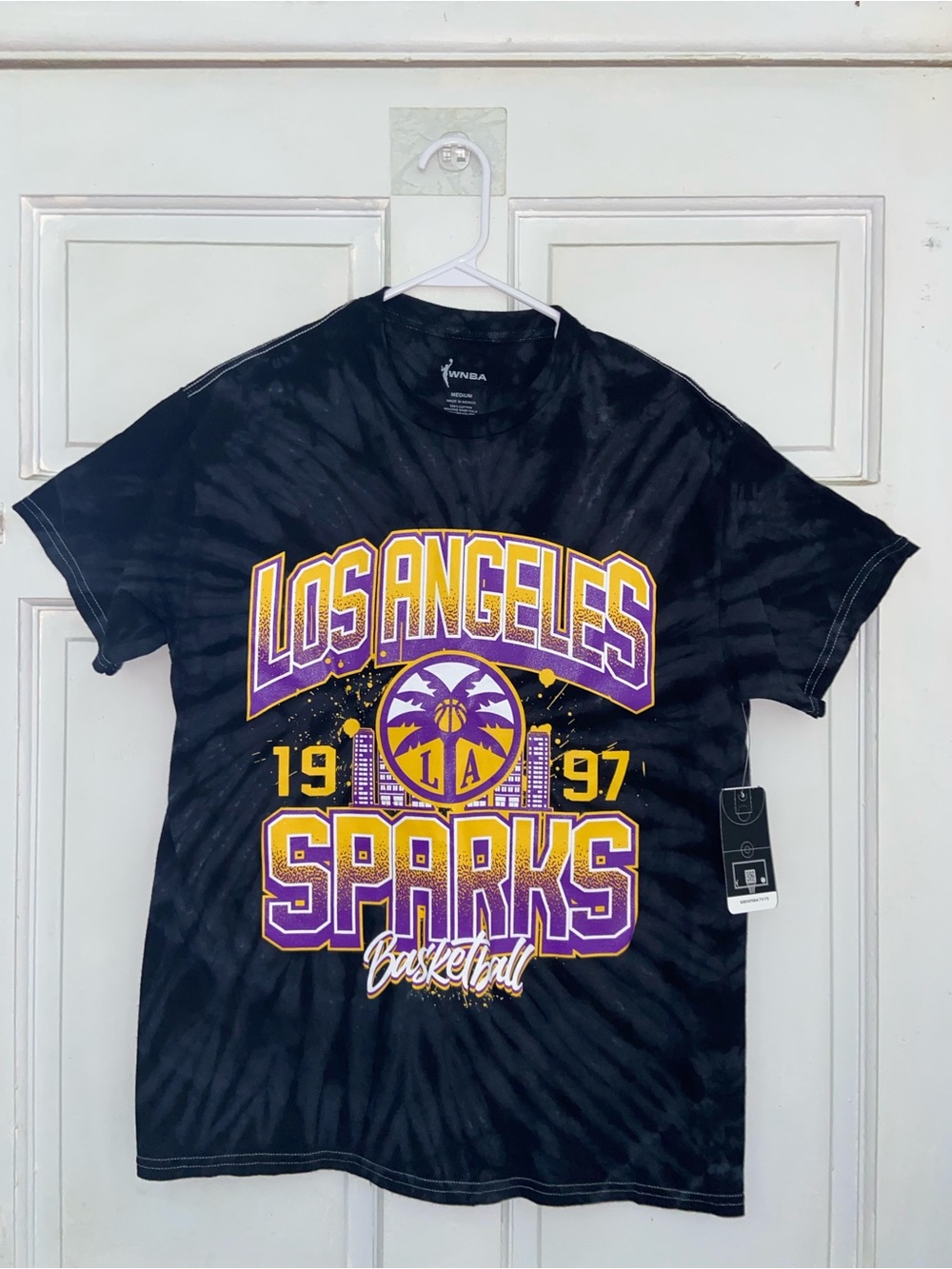 NBA Los Angeles Sparks Black Purple Gold Graphic Tee